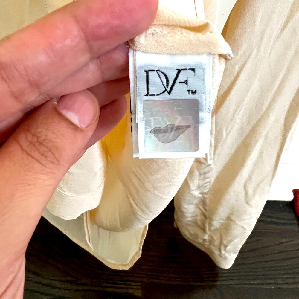 DVF silk shirt, button down, never worn, NWOT